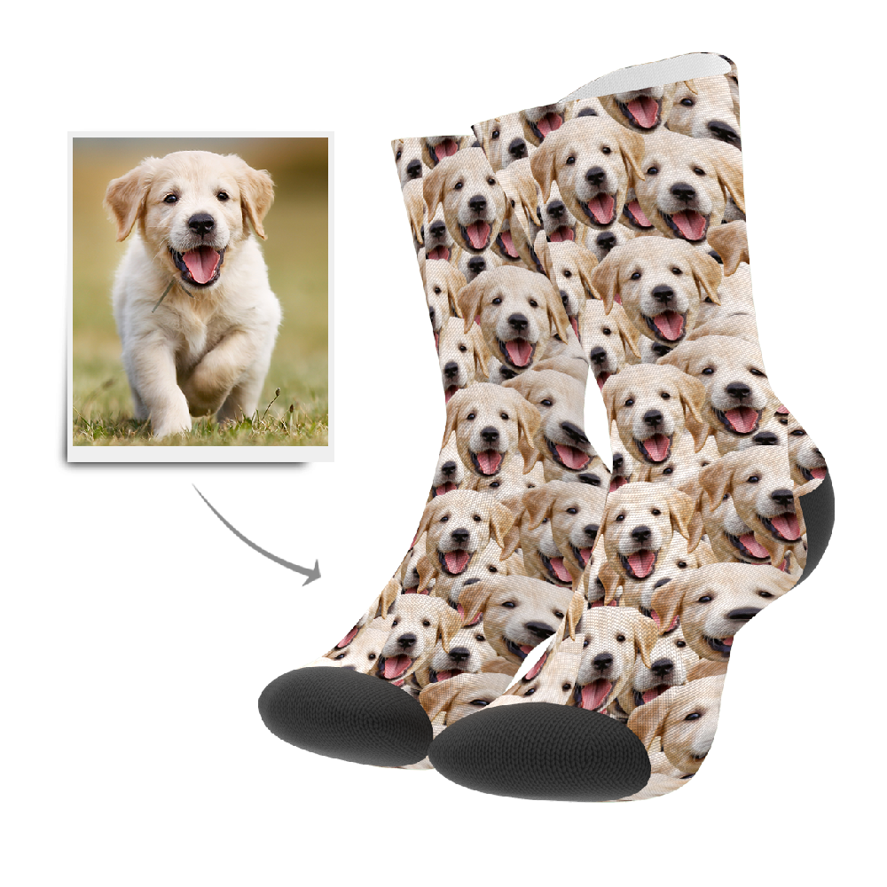 Custom Pet Photo Socks With Face