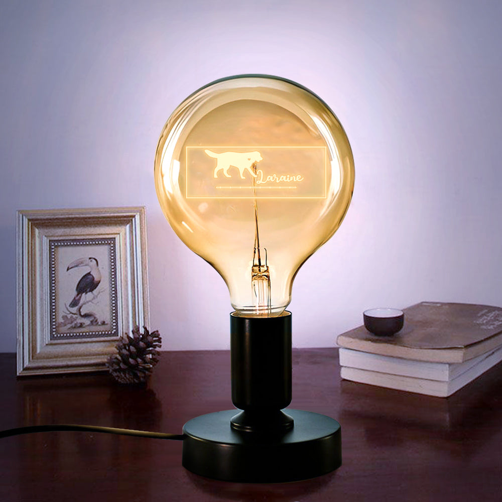 Edison Lamp Retro Pet Memorial Vintage Light Bulbs Free Personalized Tag Gift