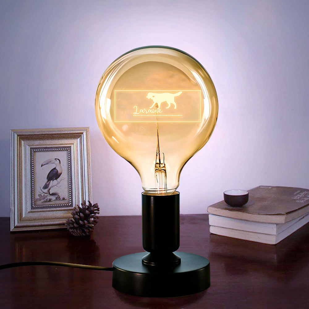 Edison Lamp Retro Pet Memorial Vintage Light Bulbs Free Personalized Tag Gift