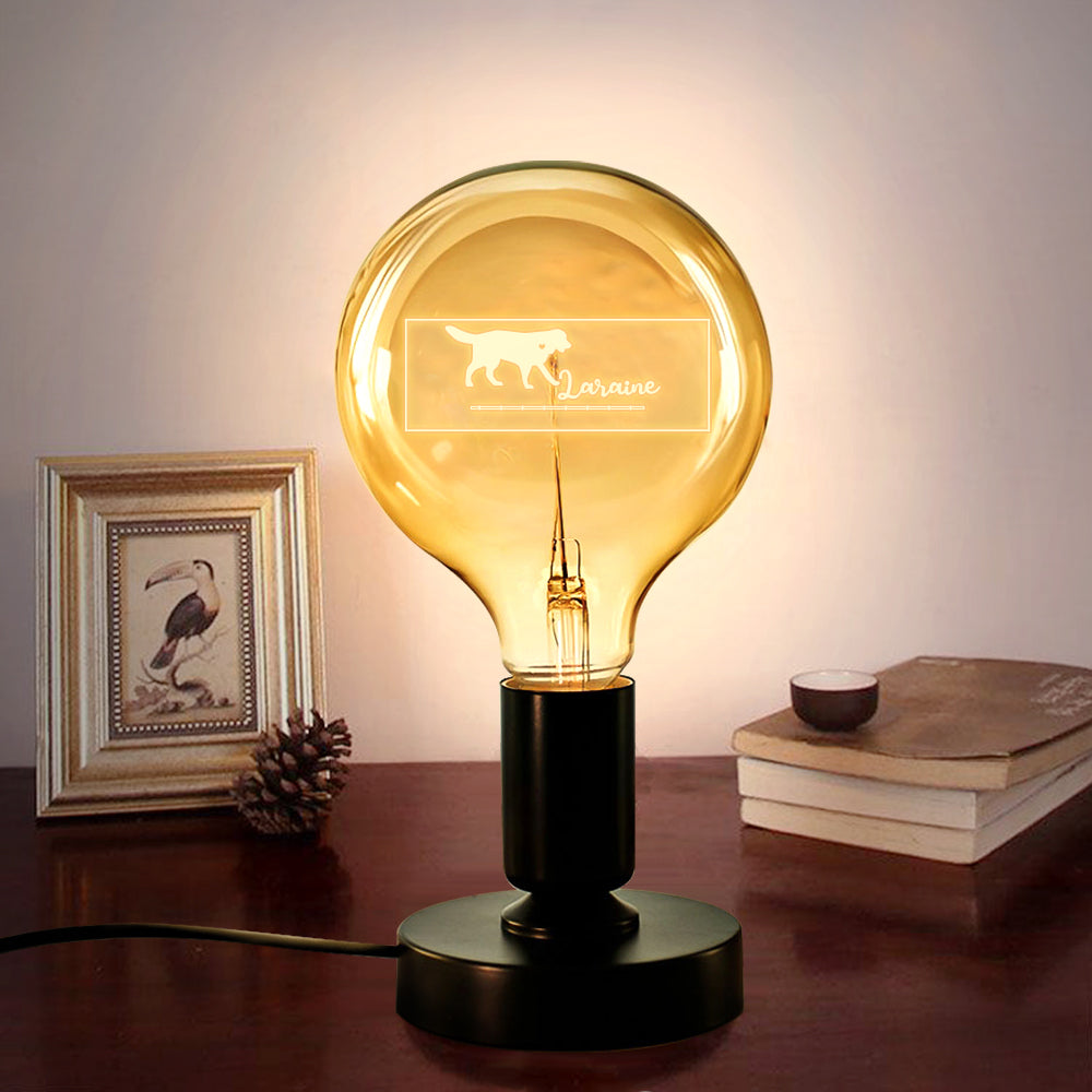 Edison Lamp Retro Pet Memorial Vintage Light Bulbs Free Personalized Tag Gift